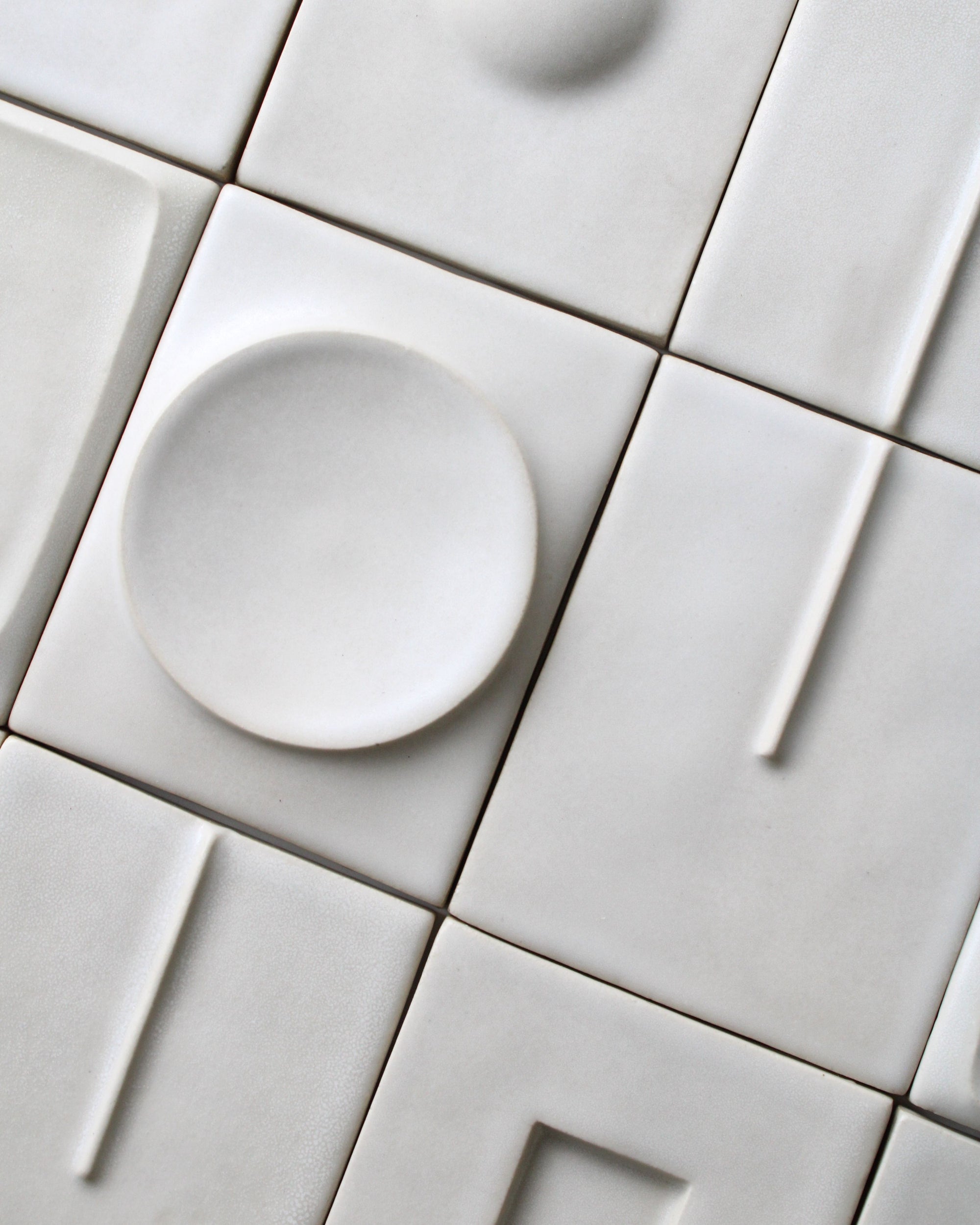 Tiles in snow