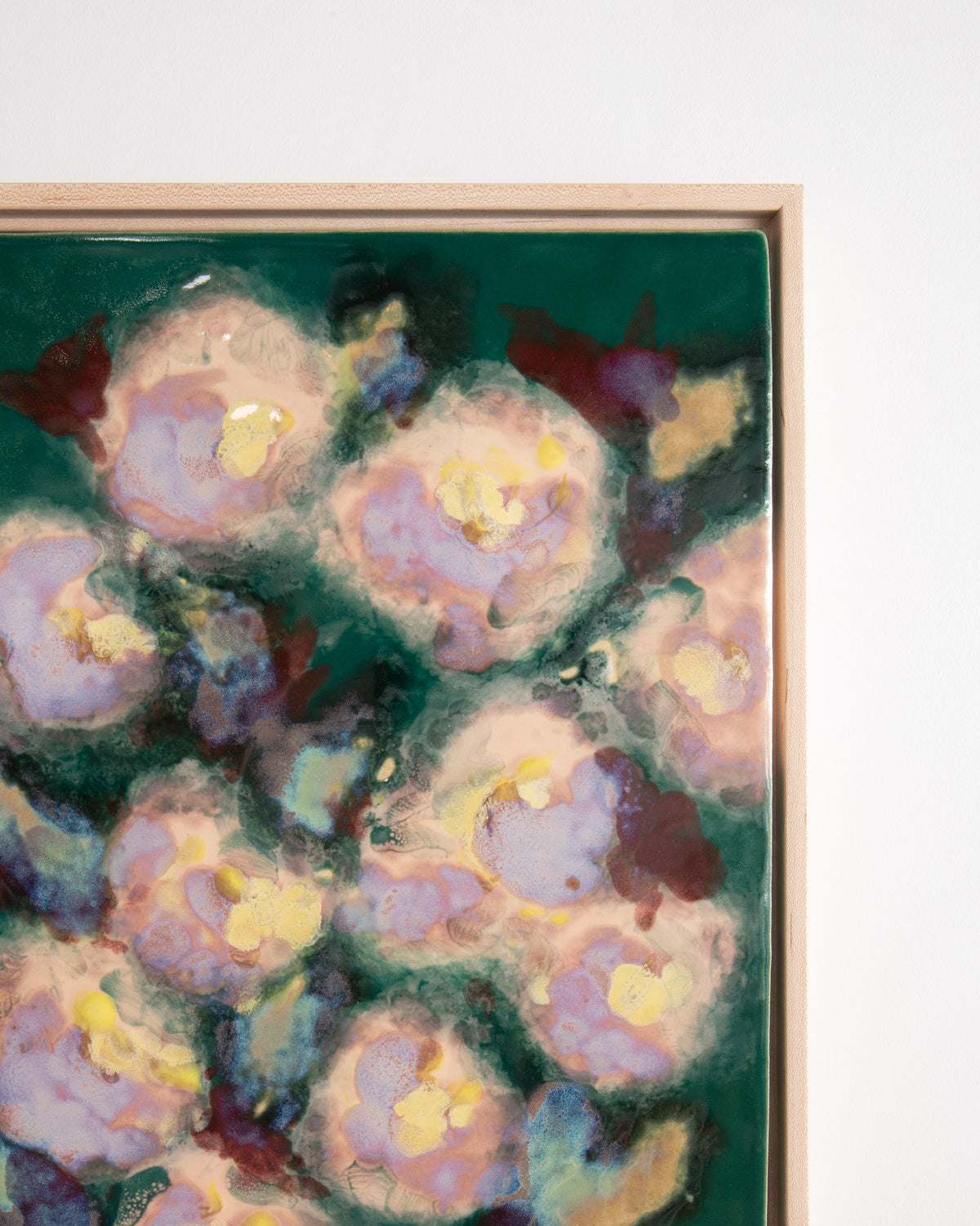 Close-up detail of "I'll Be in the Garden" showing clustered pale pink flowers