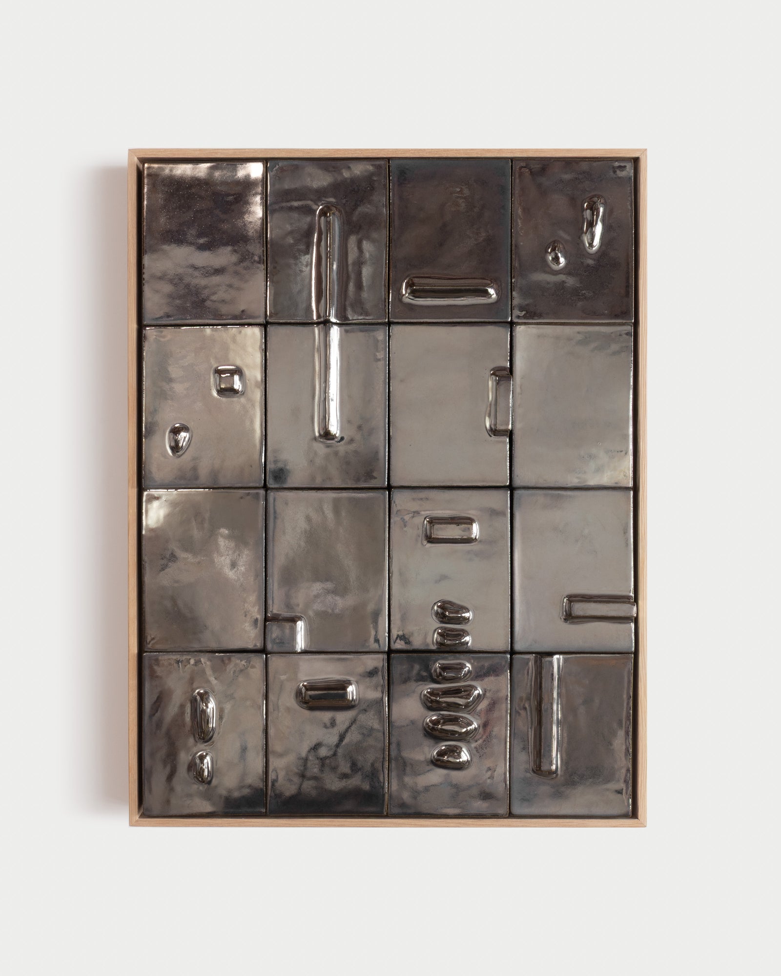 Continuum Tile Mural in Dark Chrome