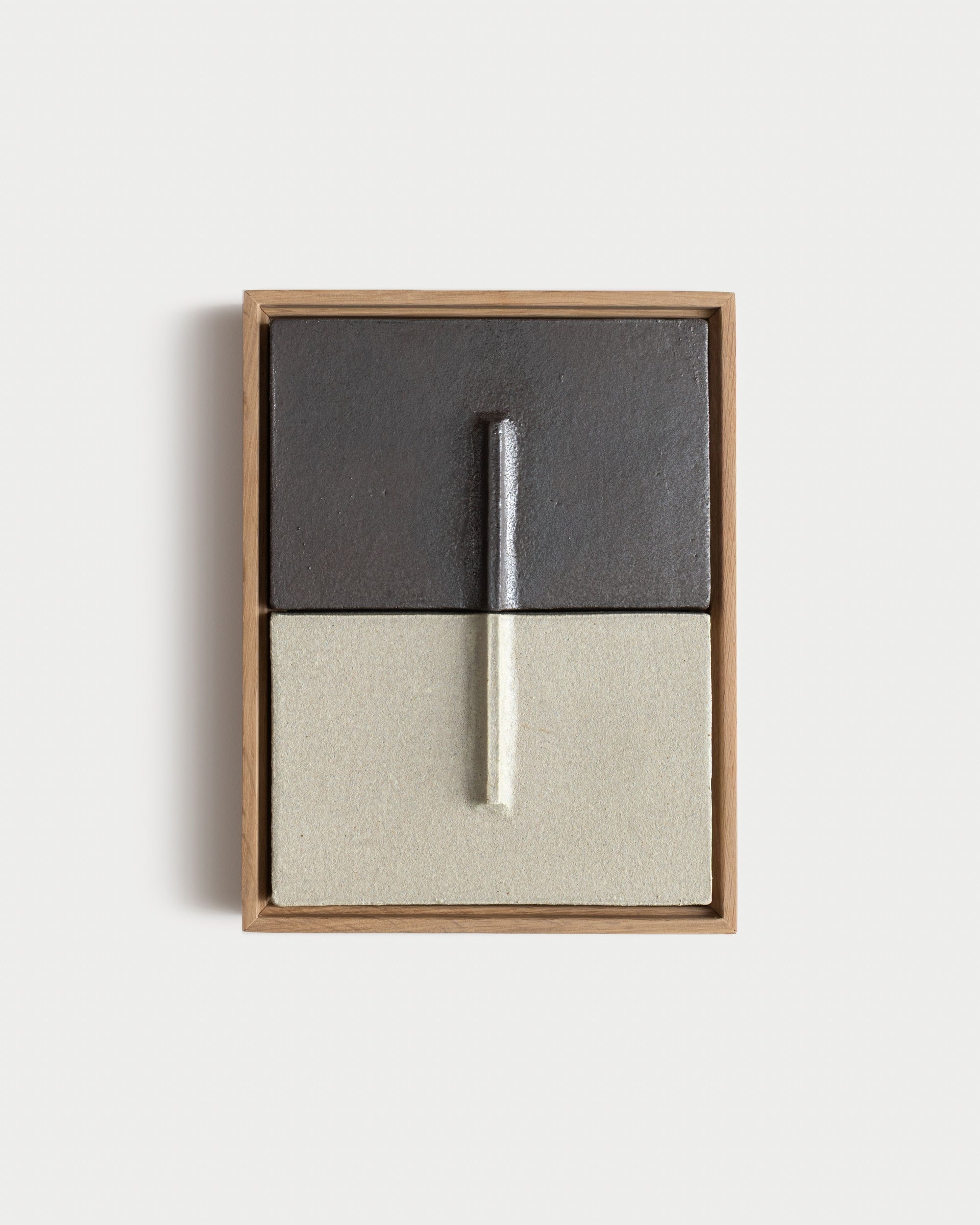 Duo - Linear in Dark Stone and Light Stone glaze finishes
