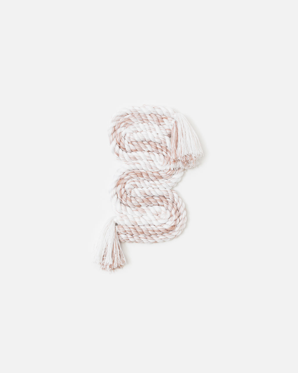 Small Vertical Rope Squiggle (Blush)