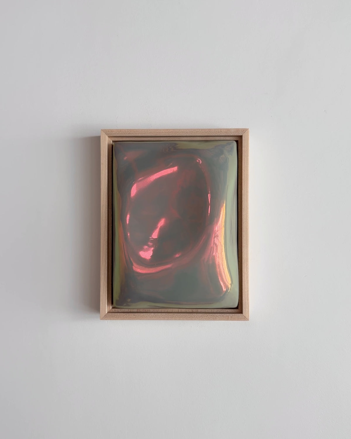 Video of Fold in taupe iridescent glaze